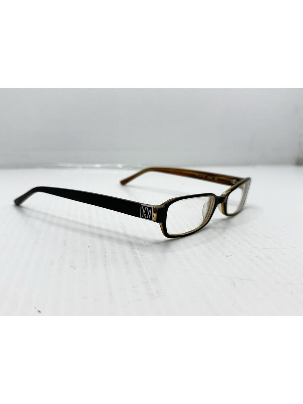 Vera Wang V131 BK Eyeglasses Black Brown Rectangular Frames Only